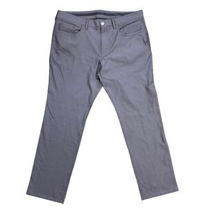BONOBOS Golf Men's Flat Front Chino Gray Pants Size 36/29 Athletic Sporty EUC